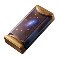 extraordinary artistic Chocolate Bar Isolated with Wrapper and Transparent Background professional png