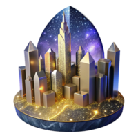 extraordinary rustic City Skyline Silhouette Transparent Background high quality png