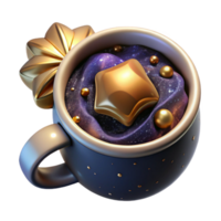 dramático clássico café caneca topo Visão Cortar fora com vapor Alto qualidade png