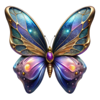 beautiful classic Colorful Butterfly Top View Transparent Background original png
