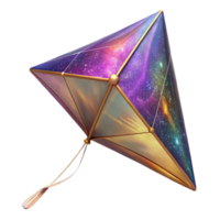 extraordinary creative Colorful Kite in Flight Angled View Isolated Element genuine png