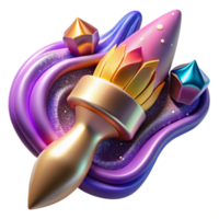 magnificent rustic Colorful Paintbrush Strokes Transparent Background detailed png