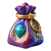 impressive artistic Colorful Party Favors Bag Cutout Transparent Background high resolution png