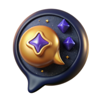 vibrant artistic Comment Icon Isolated with Speech Bubble original png