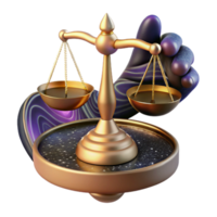 vibrant traditional Conceptual Scale Balancing on Tip of Finger Isolated genuine png