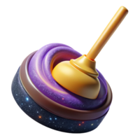 extraordinary classic Curler Sweeping Ice with Broom Cutout with Precise Motion professional png