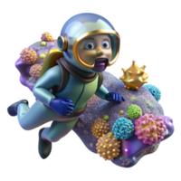 stunning traditional Diver Underwater Exploring the Depths Transparent Background high quality png