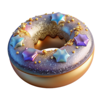 magnificent abstract Donut Isolated with Sprinkles and Transparent Background genuine png