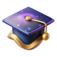 impressive rustic D Rendered Graduation Cap Icon Transparent authentic png