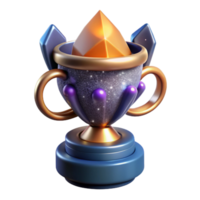 impressive artistic D Rendered Trophy Icon Transparent authentic png