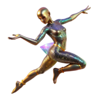 magnificent abstract Dynamic Dance Pose Transparent Background with Motion Blur high quality png