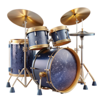magnificent rustic Drum Set Front View Transparent Background professional png