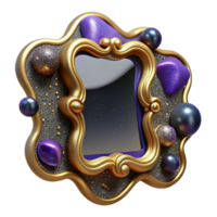 dramatic modern Empty Picture Frame Front View Cutout high resolution png