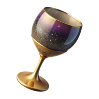 extraordinary creative Empty Wine Glass Angled View Isolated authentic png