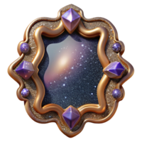 serene contemporary Empty Picture Frame on Table Isolated Element original png