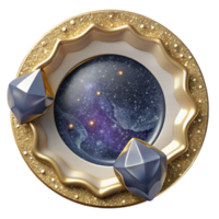 vibrant rustic Empty Plate Top View Cutout with Rim high resolution png