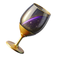 extraordinary abstract Empty Wine Glass Angled View Isolated high resolution png