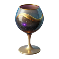 wonderful abstract Empty Wine Glass Side View Isolated Element exclusive png