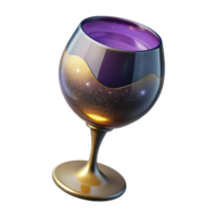 magnificent rustic Empty Wine Glass Side View Isolated Element high quality png