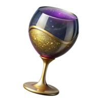 extraordinary abstract Empty Wine Glass Side View Isolated Element original png