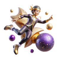 extraordinary rustic Energetic Dance Jump Isolated with Dynamic Angle png