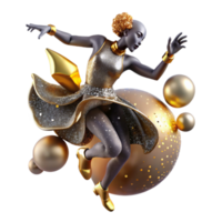 dramatic rustic Expressive Modern Dance Movement Isolated with Blurred Motion premium png