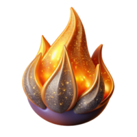 wonderful minimalist Fire Flame with Realistic Texture Transparent high resolution png