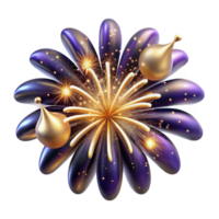 impressive traditional Fireworks Display Isolated on Transparent Background original png