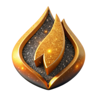 dramatic abstract Flame Arrow Symbol Cutout authentic png