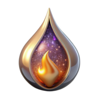 serene minimalist Flame with Transparent Background Cutout premium png