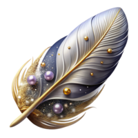 wonderful rustic Floating Feather Cutout with White Down high resolution png