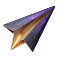 beautiful abstract Flying Paper Airplane Side View Isolated genuine png