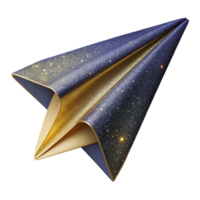 wonderful vintage Flying Paper Airplane Top View Isolated genuine png