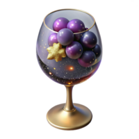 dramatic creative Glass of Wine with Red Wine and Transparent Background original png