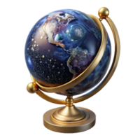wonderful abstract Globe Top View Cutout with Stand png