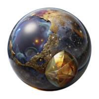 stunning contemporary Globe Top View Transparent Background original png