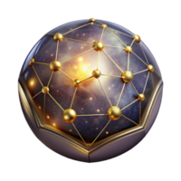 dramatic abstract Glowing Constellation Map Transparent Background high resolution png
