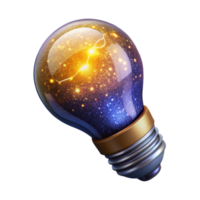 impressive classic Glowing Light Bulb Isolated on White authentic png