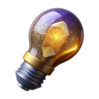 wonderful contemporary Glowing Light Bulb Side View Isolated premium png