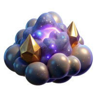 impressive classic Glowing Nebula Cloud in Space Cutout high resolution png