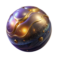 serene artistic Glowing Orb with Soft Light Cutout Element detailed png