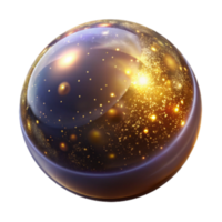 beautiful modern Glowing Orb with Sparkling Particles Transparent Element high quality png