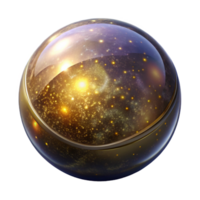 serene rustic Glowing Orb with Sparkles Isolated genuine png