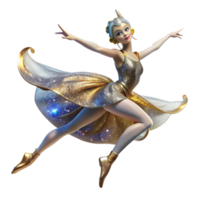 serene vintage Graceful Ballerina Leap Isolated with Soft Lighting high resolution png