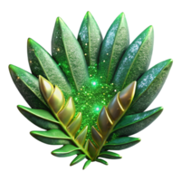 beautiful rustic Green Fern Leaf Detailed Transparent Background genuine png