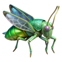 magnificent minimalist Green Grasshopper Insect Side Profile Transparent Background authentic png
