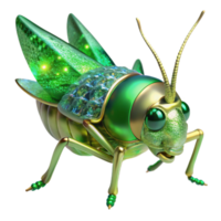 dramatic minimalist Green Grasshopper Jumping Isolated Transparent Background png
