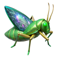 stunning minimalist Green Grasshopper Side View Cutout png