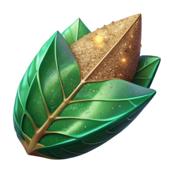 vibrante clássico verde folha lado Visão com transparente fundo exclusivo png