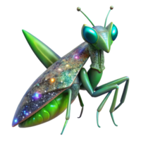 beautiful minimalist Green Praying Mantis Side View Cutout high quality png
